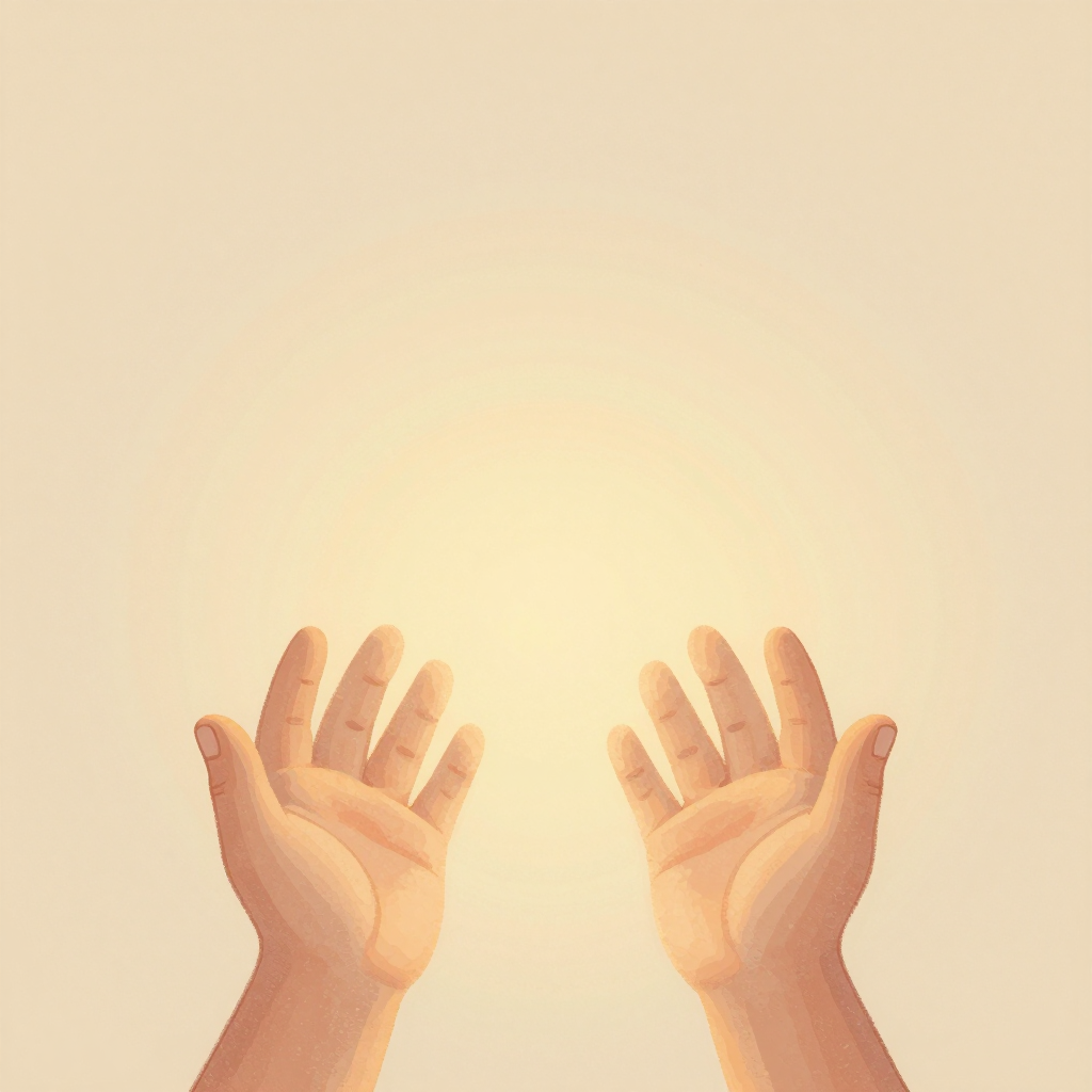 Two small open hands